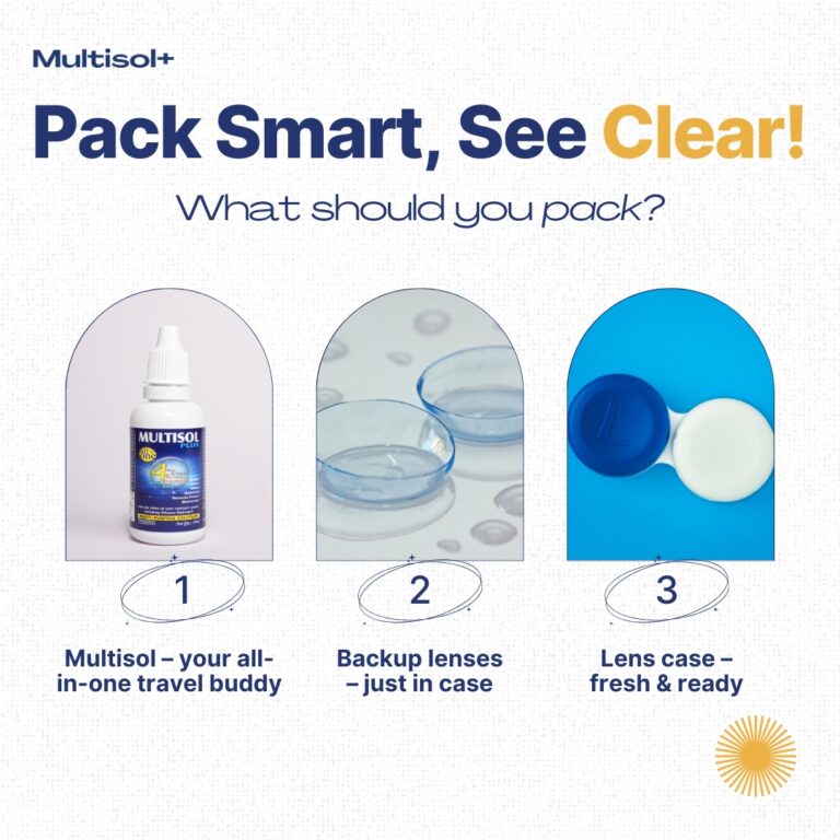 Tips for Travelling with Contact Lenses and Contact Lens Solutions