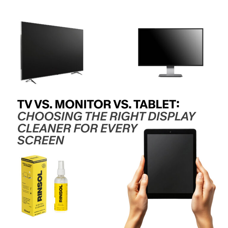 TV vs. Monitor vs. Tablet: Choosing the Right Display Cleaner for Every Screen