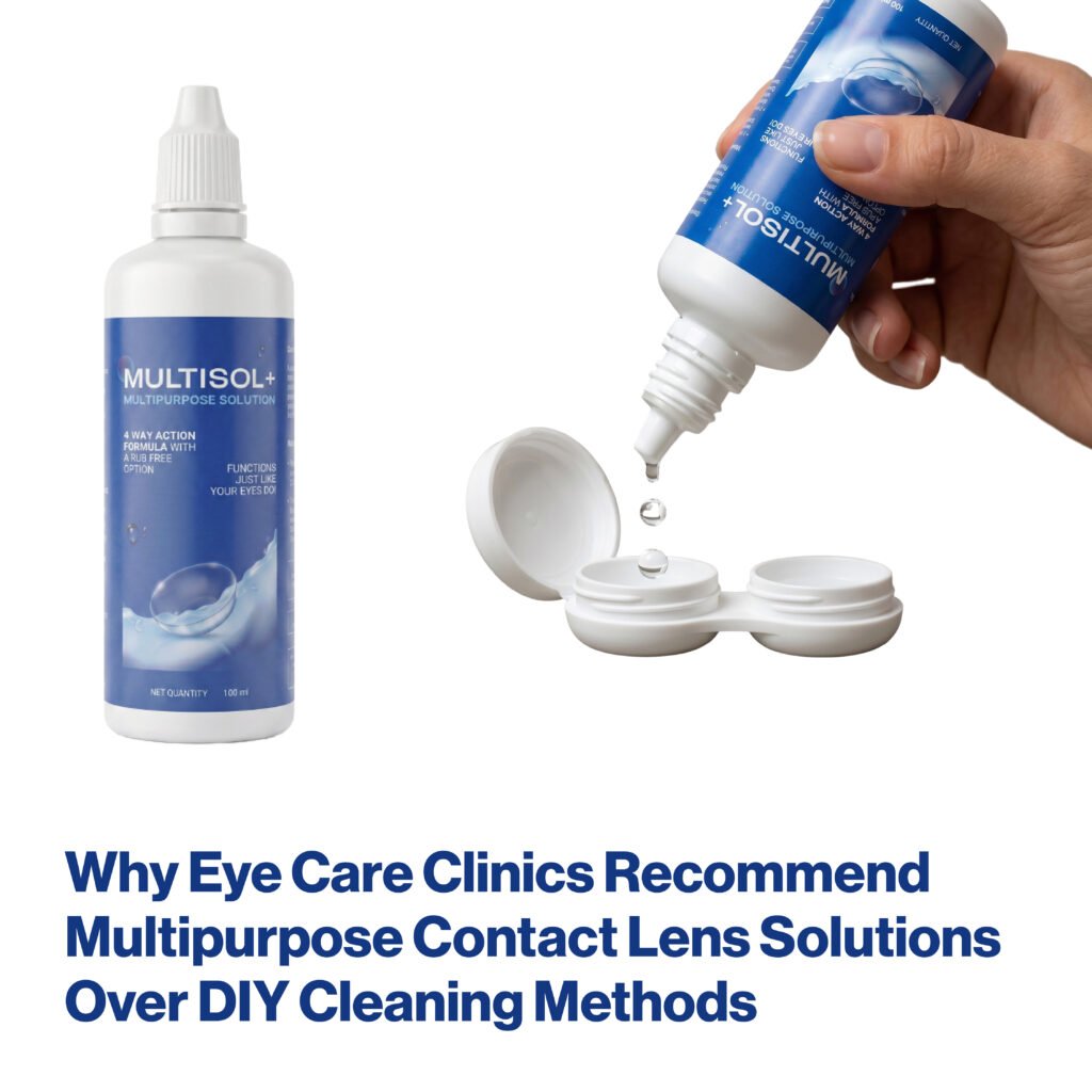 Why Do Eye Clinics Recommend Multipurpose Contact Solution?