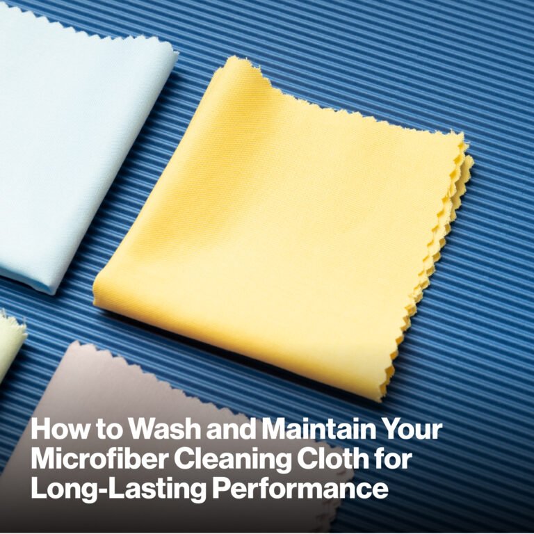 How to Wash and Maintain Your Microfiber Cleaning Cloth for Long-Lasting Performance