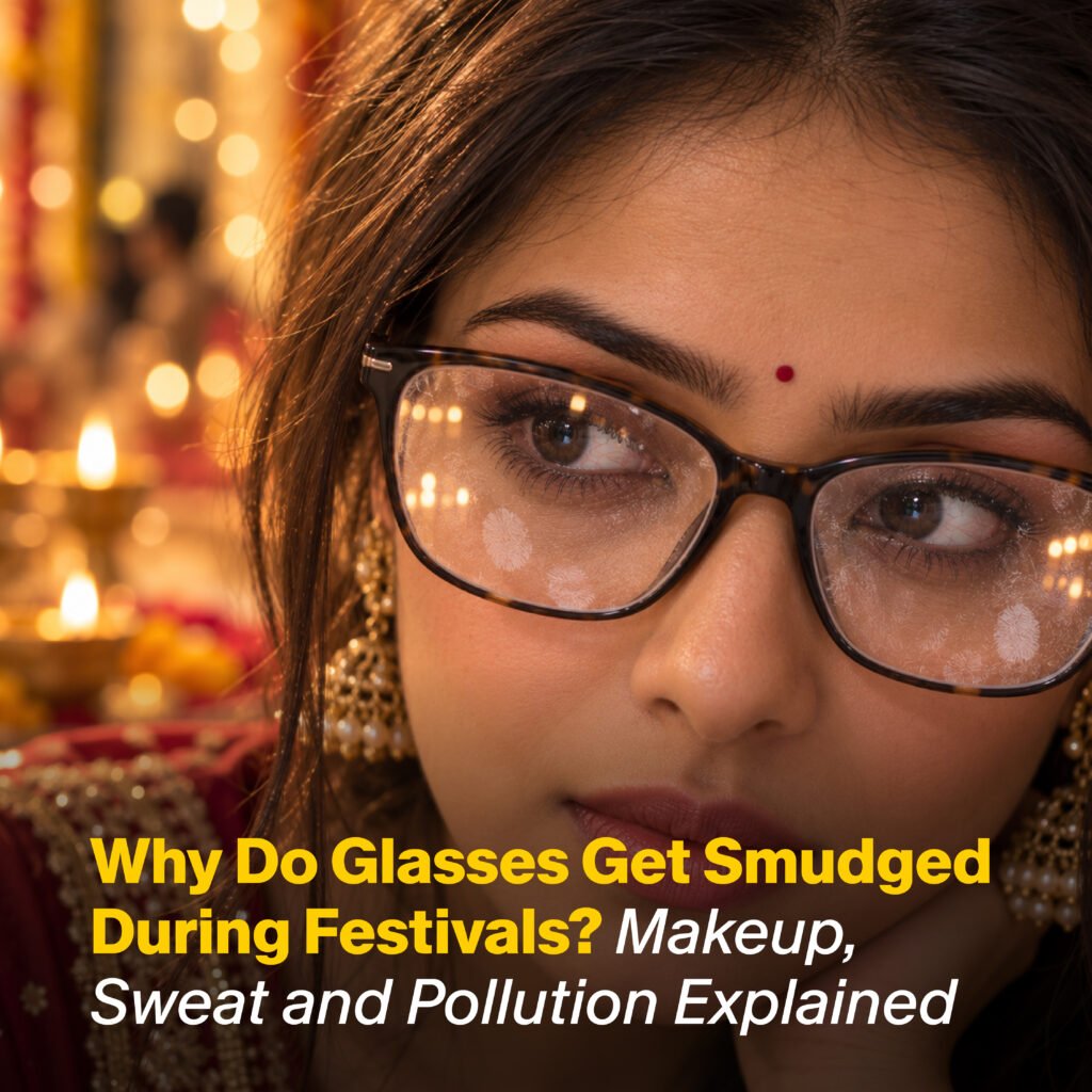Why Do Glasses Get Smudged During Festivals? Makeup, Sweat and Pollution Explained